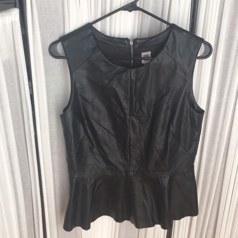 Faux leather peplum from Urban Outfitters
